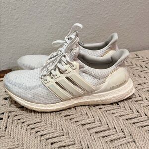 adidas White Ultraboost Knit Trainers
